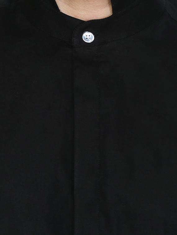 black cotton casual shirt - 15730297 - Zoom Image - 4