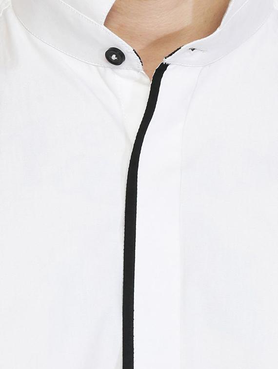 white cotton casual shirt - 15730298 - Zoom Image - 4