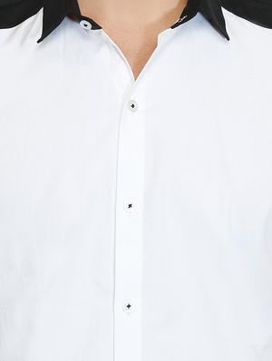 white cotton casual shirt - 15730305 - Standard Image - 4