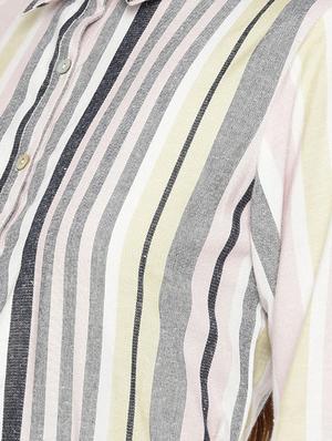 tie up waist striped a-line dress - 15730313 - Standard Image - 4