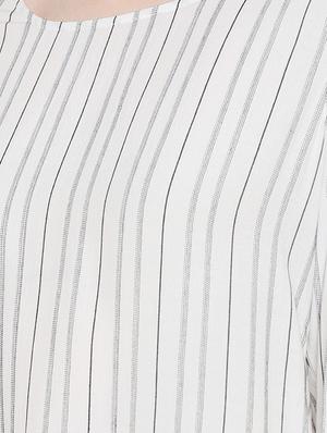 striped keyhole back tunic - 15730322 - Standard Image - 4