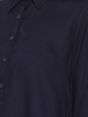 navy blue button detail tunic - 15730327 - Standard Image - 4