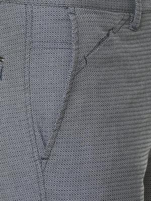 grey cotton blend chinos - 15730831 - Standard Image - 4