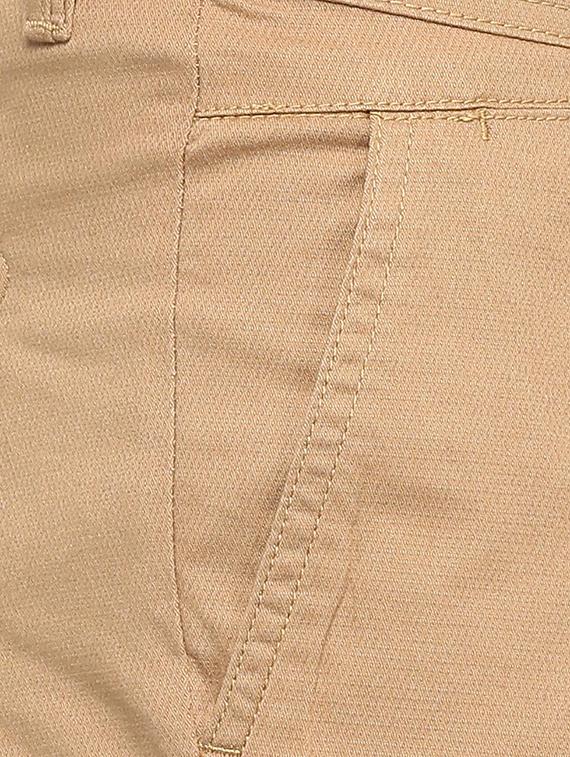 brown cotton blend chinos - 15730838 - Zoom Image - 4