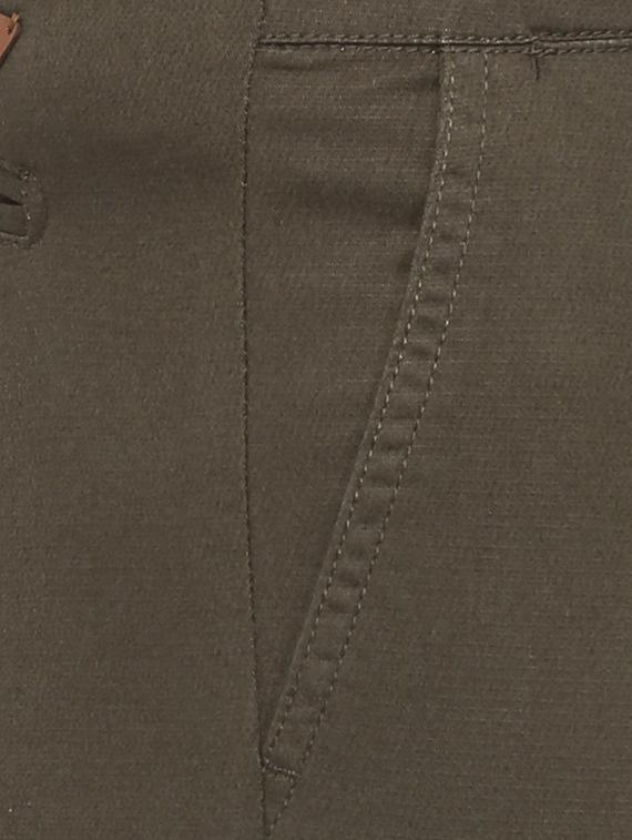 brown cotton blend chinos - 15730839 - Zoom Image - 4