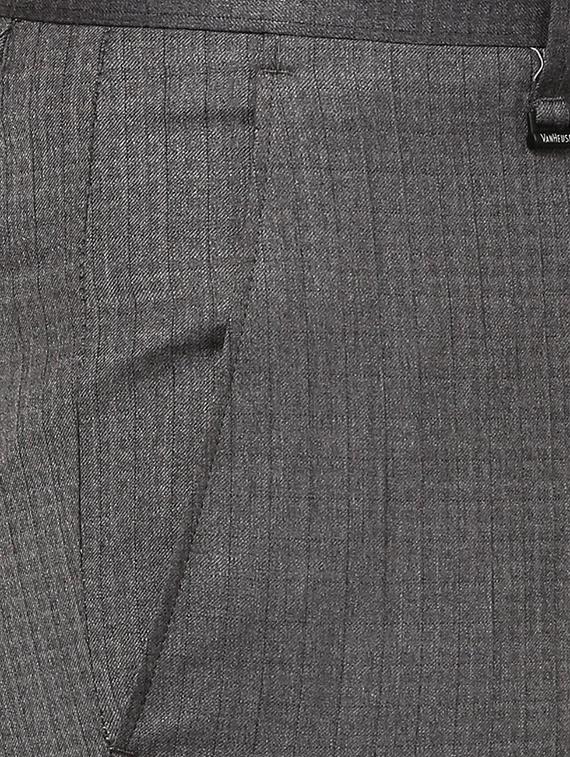 grey polyester blend flat front formal trouser - 15730843 - Zoom Image - 4
