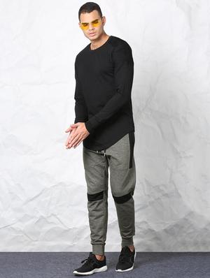 grey cotton blend joggers - 15730844 - Standard Image - 4