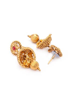 gold metal necklaces and earring - 15731217 - Standard Image - 4