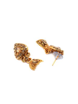 gold metal necklaces and earring - 15731225 - Standard Image - 4
