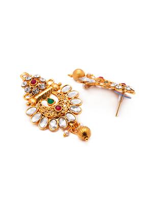 Gold Tone Necklace & Earrings Set - 15731233 - Standard Image - 4