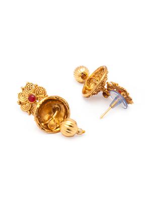 Gold Tone Necklace & Earrings Set - 15731234 - Standard Image - 4
