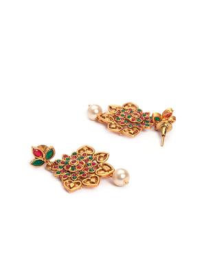 Gold Tone Necklace & Earrings Set - 15731240 - Standard Image - 4