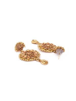 Gold Tone Necklace, Earrings & Maangteeka Set - 15731257 - Standard Image - 4