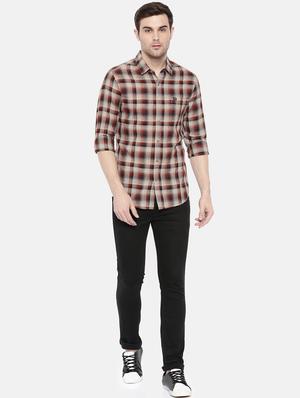 red cotton casual shirt - 15731540 - Standard Image - 4