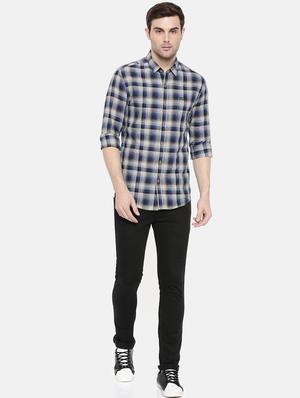 blue cotton casual shirt - 15731542 - Standard Image - 4