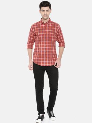 orange cotton casual shirt - 15731543 - Standard Image - 4
