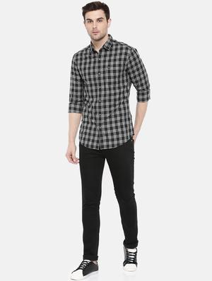 black cotton casual shirt - 15731548 - Standard Image - 4