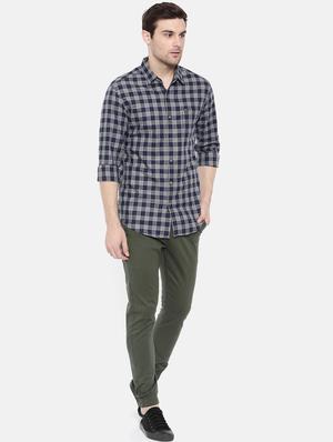 blue cotton casual shirt - 15731549 - Standard Image - 4