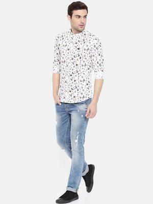 white cotton casual shirt - 15731558 - Standard Image - 4