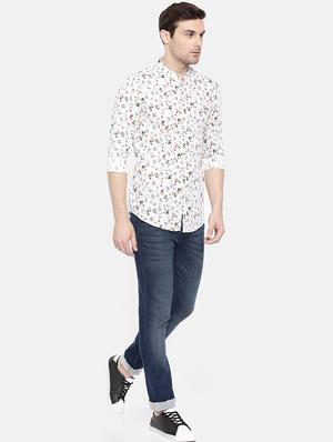 white cotton casual shirt - 15731559 - Standard Image - 4