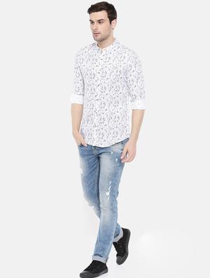 white cotton casual shirt - 15731560 - Standard Image - 4