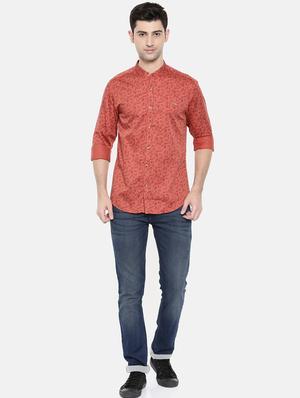 red cotton casual shirt - 15731561 - Standard Image - 4