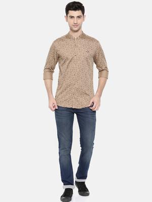 brown cotton casual shirt - 15731562 - Standard Image - 4