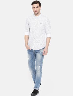 white cotton casual shirt - 15731564 - Standard Image - 4