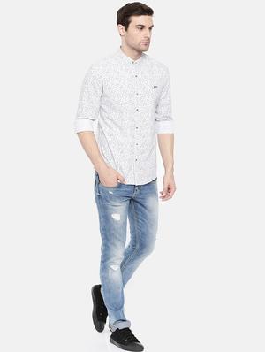 white cotton casual shirt - 15731565 - Standard Image - 4