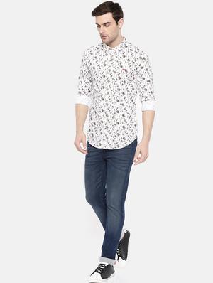 white cotton casual shirt - 15731566 - Standard Image - 4
