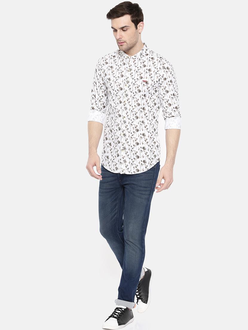 white cotton casual shirt - 15731566 - Zoom Image - 4