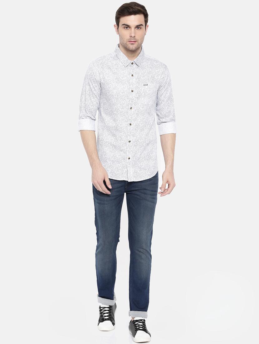 white cotton casual shirt - 15731568 - Zoom Image - 4
