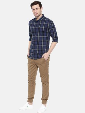 blue cotton casual shirt - 15731585 - Standard Image - 4