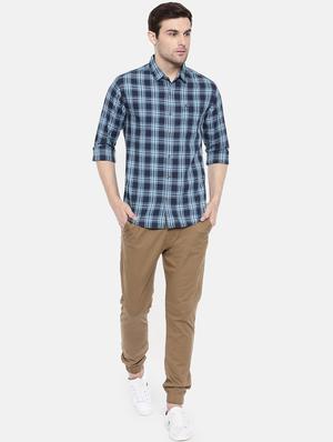 blue cotton casual shirt - 15731592 - Standard Image - 4