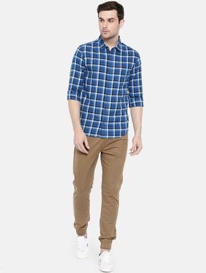 blue cotton casual shirt - 15731613 - Standard Image - 4