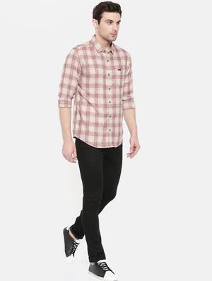 red cotton casual shirt - 15731615 - Standard Image - 4