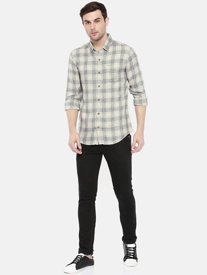 white cotton casual shirt - 15731616 - Zoom Image - 4