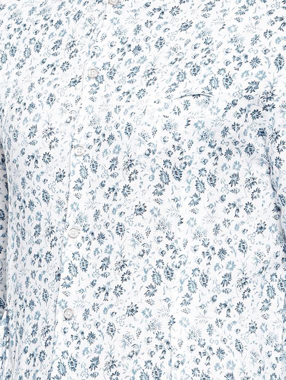 white cotton long kurta - 15731646 - Zoom Image - 4