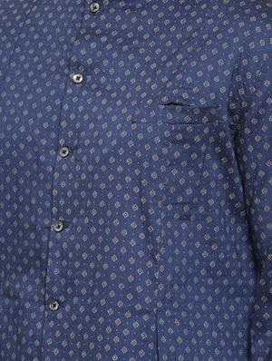 blue cotton asymmetric kurta - 15731652 - Standard Image - 4