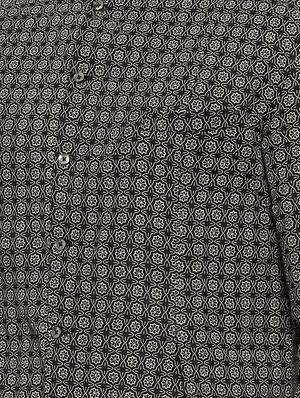 black cotton asymmetric kurta - 15731654 - Standard Image - 4