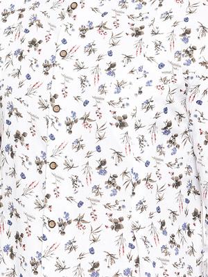 white cotton asymmetric kurta - 15731655 - Standard Image - 4