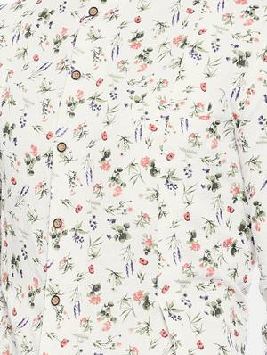 white cotton asymmetric kurta - 15731656 - Standard Image - 4