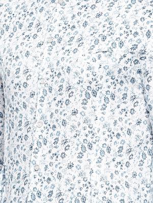 white cotton asymmetric kurta - 15731661 - Standard Image - 4