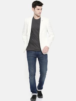 white cotton single breasted blazer - 15731671 - Standard Image - 4