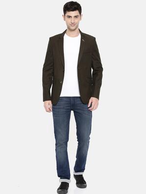 grey cotton single breasted blazer - 15731675 - Standard Image - 4