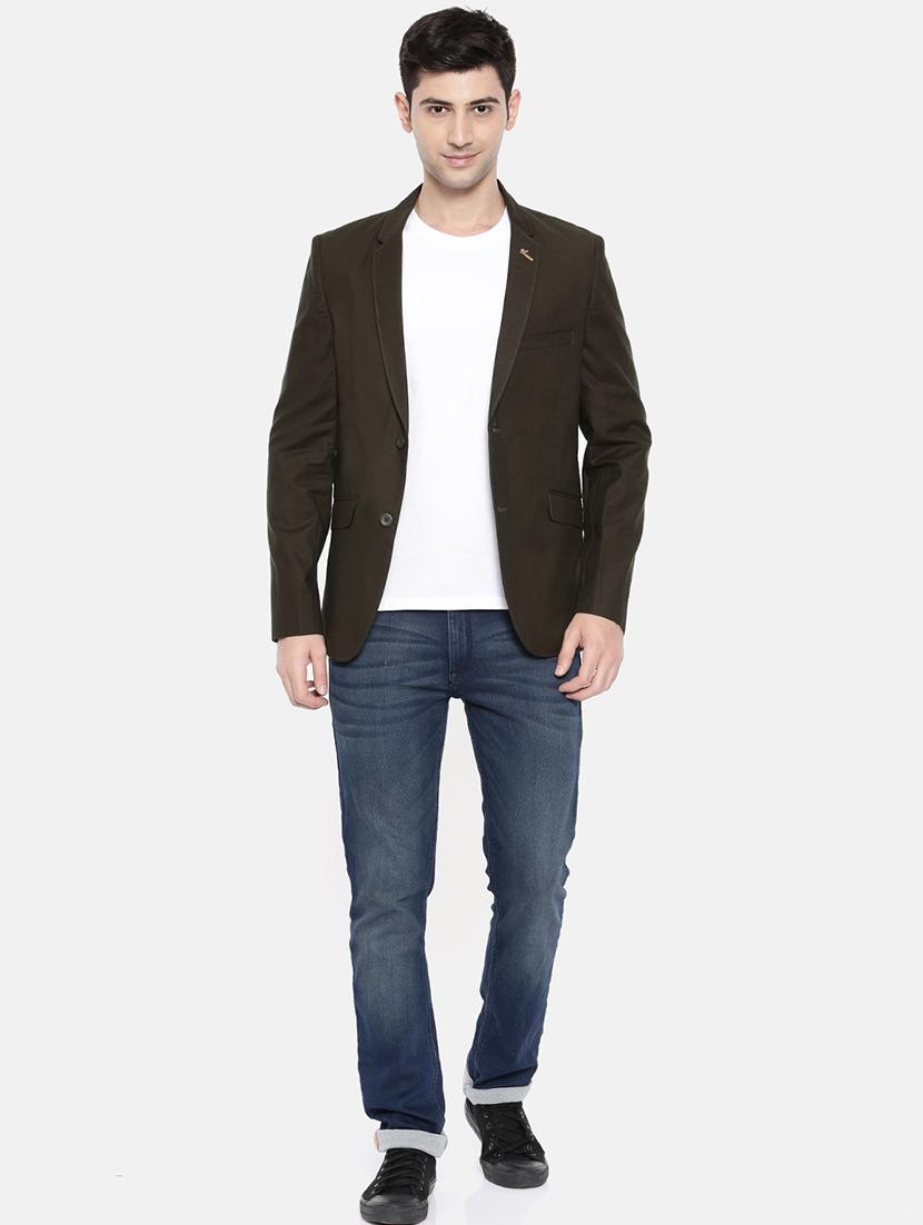 grey cotton single breasted blazer - 15731675 - Zoom Image - 4