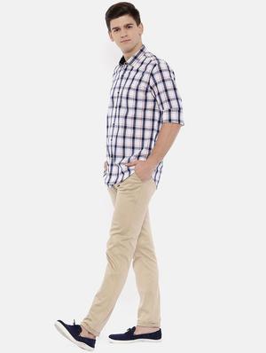 blue cotton casual shirt - 15731801 - Standard Image - 4
