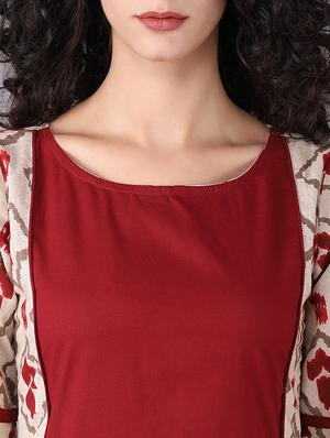 Crop top pant with printed shrug set - 15731811 - Standard Image - 4