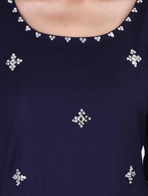 Sequin straight kurta - 15731814 - Standard Image - 4