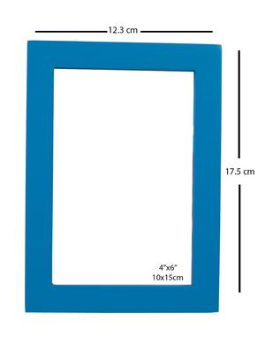 Blue Wooden 4X6 Photo Frame - 15731846 - Standard Image - 4